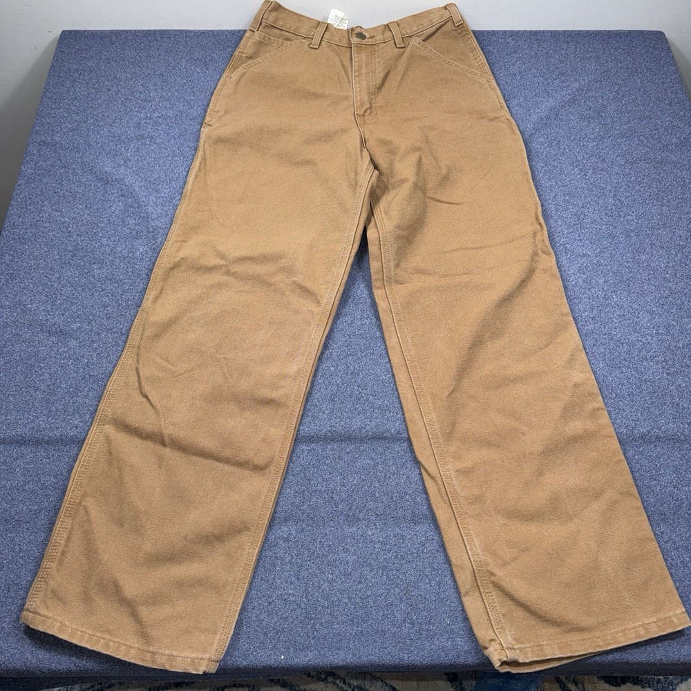 Vintage 2004 Carhartt Y26 BRN Pants Dungaree Fit Size 16 Regular Fits 28x30